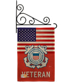 US Coast Guard Veteran - Military Americana Vertical Impressions Decorative Flags HG140618 Made In USA