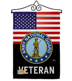 US Army National Guard Veteran - Military Americana Vertical Impressions Decorative Flags HG140619 Made In USA