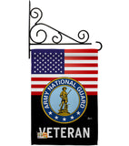 US Army National Guard Veteran - Military Americana Vertical Impressions Decorative Flags HG140619 Made In USA