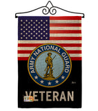 US Army National Guard Veteran - Military Americana Vertical Impressions Decorative Flags HG140619 Made In USA