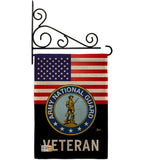 US Army National Guard Veteran - Military Americana Vertical Impressions Decorative Flags HG140619 Made In USA