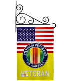 US Vietnam War - Military Americana Vertical Impressions Decorative Flags HG140621 Made In USA