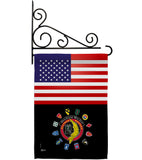 US Vietnam Veteran - Military Americana Vertical Impressions Decorative Flags HG140622 Made In USA