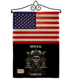 US Special Forces - Military Americana Vertical Impressions Decorative Flags HG140623 Made In USA