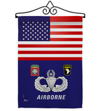 US Airborne - Military Americana Vertical Impressions Decorative Flags HG140624 Made In USA