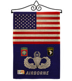 US Airborne - Military Americana Vertical Impressions Decorative Flags HG140624 Made In USA