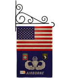 US Airborne - Military Americana Vertical Impressions Decorative Flags HG140624 Made In USA