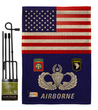 US Airborne - Military Americana Vertical Impressions Decorative Flags HG140624 Made In USA