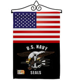 US Navy Seals - Military Americana Vertical Impressions Decorative Flags HG140625 Made In USA