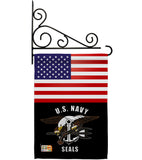 US Navy Seals - Military Americana Vertical Impressions Decorative Flags HG140625 Made In USA