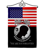 US POW MIA - Military Americana Vertical Impressions Decorative Flags HG140626 Made In USA