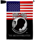 US POW MIA - Military Americana Vertical Impressions Decorative Flags HG140626 Made In USA