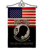 US POW MIA - Military Americana Vertical Impressions Decorative Flags HG140626 Made In USA