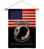 US POW MIA - Military Americana Vertical Impressions Decorative Flags HG140626 Made In USA