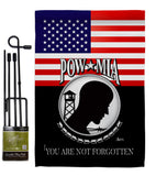 US POW MIA - Military Americana Vertical Impressions Decorative Flags HG140626 Made In USA