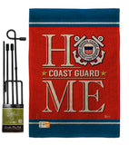 Coast Guard Home - Military Americana Vertical Impressions Decorative Flags HG140629 Made In USA