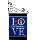 US Air Force Love - Military Americana Vertical Impressions Decorative Flags HG140636 Made In USA