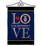 US Air Force Love - Military Americana Vertical Impressions Decorative Flags HG140636 Made In USA