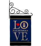 US Air Force Love - Military Americana Vertical Impressions Decorative Flags HG140636 Made In USA