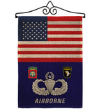 US Airborne - Military Americana Vertical Impressions Decorative Flags HG140708 Made In USA