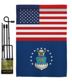 US Air Force - Military Americana Vertical Impressions Decorative Flags HG140717 Made In USA