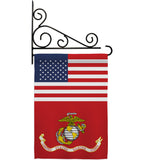 US Marine Corps - Military Americana Vertical Impressions Decorative Flags HG140730 Made In USA