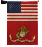 US Marine Corps - Military Americana Vertical Impressions Decorative Flags HG140730 Made In USA