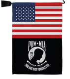 US POW/MIA - Military Americana Vertical Impressions Decorative Flags HG140732 Made In USA