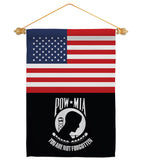 US POW/MIA - Military Americana Vertical Impressions Decorative Flags HG140732 Made In USA