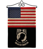 US POW/MIA - Military Americana Vertical Impressions Decorative Flags HG140732 Made In USA