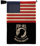 US POW/MIA - Military Americana Vertical Impressions Decorative Flags HG140732 Made In USA