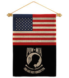 US POW/MIA - Military Americana Vertical Impressions Decorative Flags HG140732 Made In USA