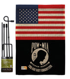 US POW/MIA - Military Americana Vertical Impressions Decorative Flags HG140732 Made In USA