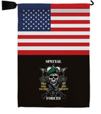 US Special Forces - Military Americana Vertical Impressions Decorative Flags HG140733 Made In USA