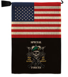 US Special Forces - Military Americana Vertical Impressions Decorative Flags HG140733 Made In USA