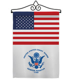 US Coast Guard - Military Americana Vertical Impressions Decorative Flags HG140734 Made In USA