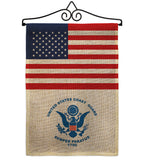 US Coast Guard - Military Americana Vertical Impressions Decorative Flags HG140734 Made In USA