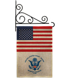 US Coast Guard - Military Americana Vertical Impressions Decorative Flags HG140734 Made In USA