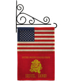 US Marine Bull Dogs - Military Americana Vertical Impressions Decorative Flags HG140735 Made In USA