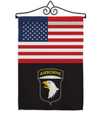 US 101st. Airborne - Military Americana Vertical Impressions Decorative Flags HG140737 Made In USA