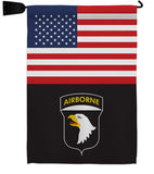 US 101st. Airborne - Military Americana Vertical Impressions Decorative Flags HG140737 Made In USA