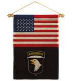 US 101st. Airborne - Military Americana Vertical Impressions Decorative Flags HG140737 Made In USA