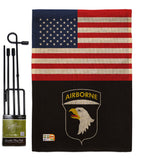 US 101st. Airborne - Military Americana Vertical Impressions Decorative Flags HG140737 Made In USA