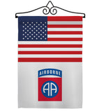 US 82nd. Airborne - Military Americana Vertical Impressions Decorative Flags HG140738 Made In USA