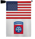 US 82nd. Airborne - Military Americana Vertical Impressions Decorative Flags HG140738 Made In USA