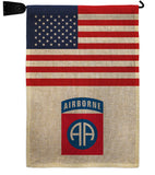 US 82nd. Airborne - Military Americana Vertical Impressions Decorative Flags HG140738 Made In USA