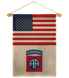 US 82nd. Airborne - Military Americana Vertical Impressions Decorative Flags HG140738 Made In USA