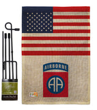 US 82nd. Airborne - Military Americana Vertical Impressions Decorative Flags HG140738 Made In USA