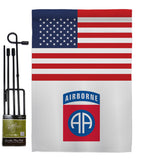 US 82nd. Airborne - Military Americana Vertical Impressions Decorative Flags HG140738 Made In USA