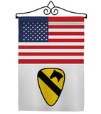 US 1st Cavalry - Military Americana Vertical Impressions Decorative Flags HG140739 Made In USA